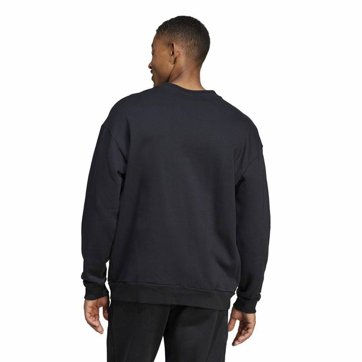 Sudadera sin Capucha Hombre Adidas Brand Love French Terry Negro