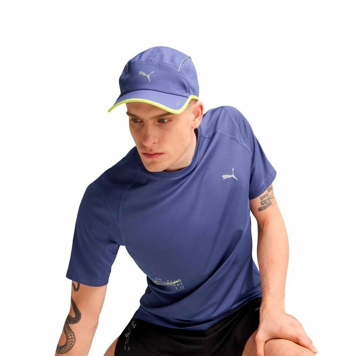 Gorra Hombre Puma Visor 5 Azul Talla única Running