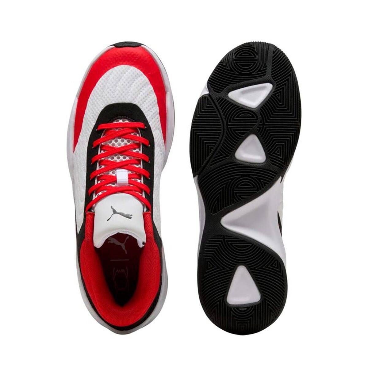 Zapatillas de Baloncesto para Adultos Puma Court Pro 2 Blanco Rojo