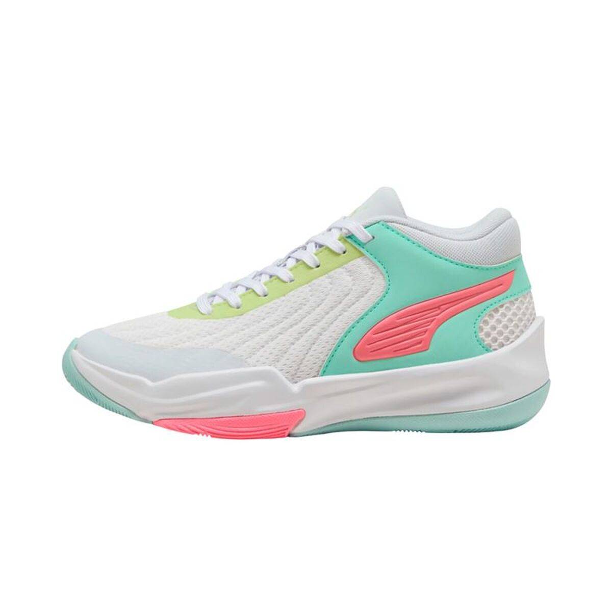 Zapatillas de Baloncesto para Niños Puma Court Pro 2 Blanco Verde