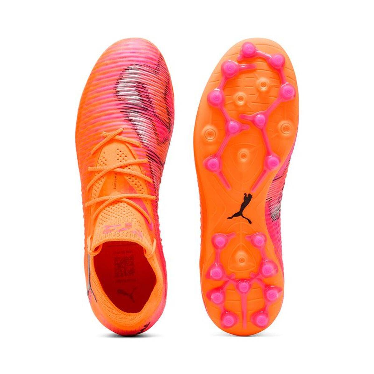 Botas de Fútbol para Adultos Puma Future 8 Ultimate Mg Heat Fire Naranja