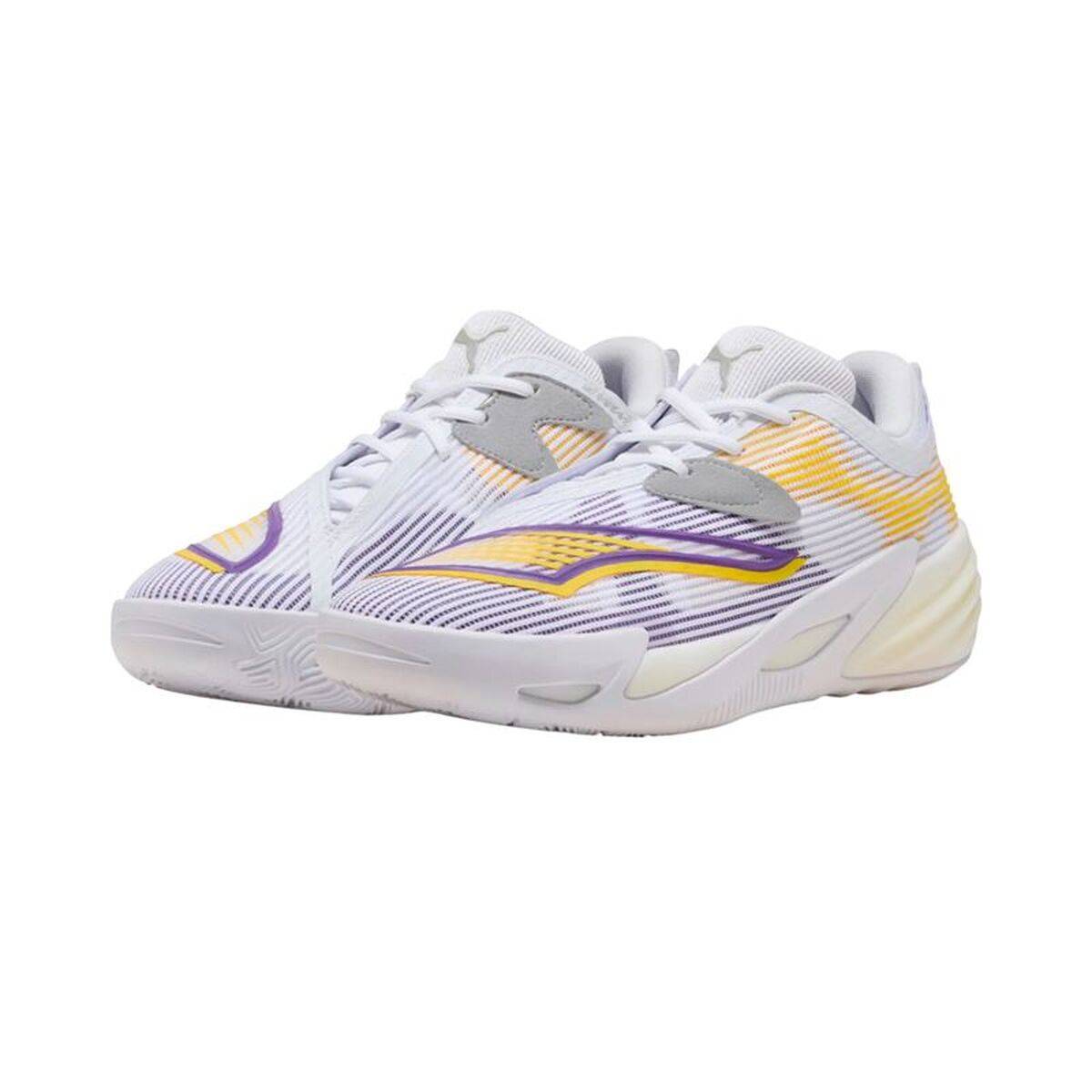 Zapatillas de Baloncesto para Adultos Puma All-Pro Nitro™ 2 Blanco Morado
