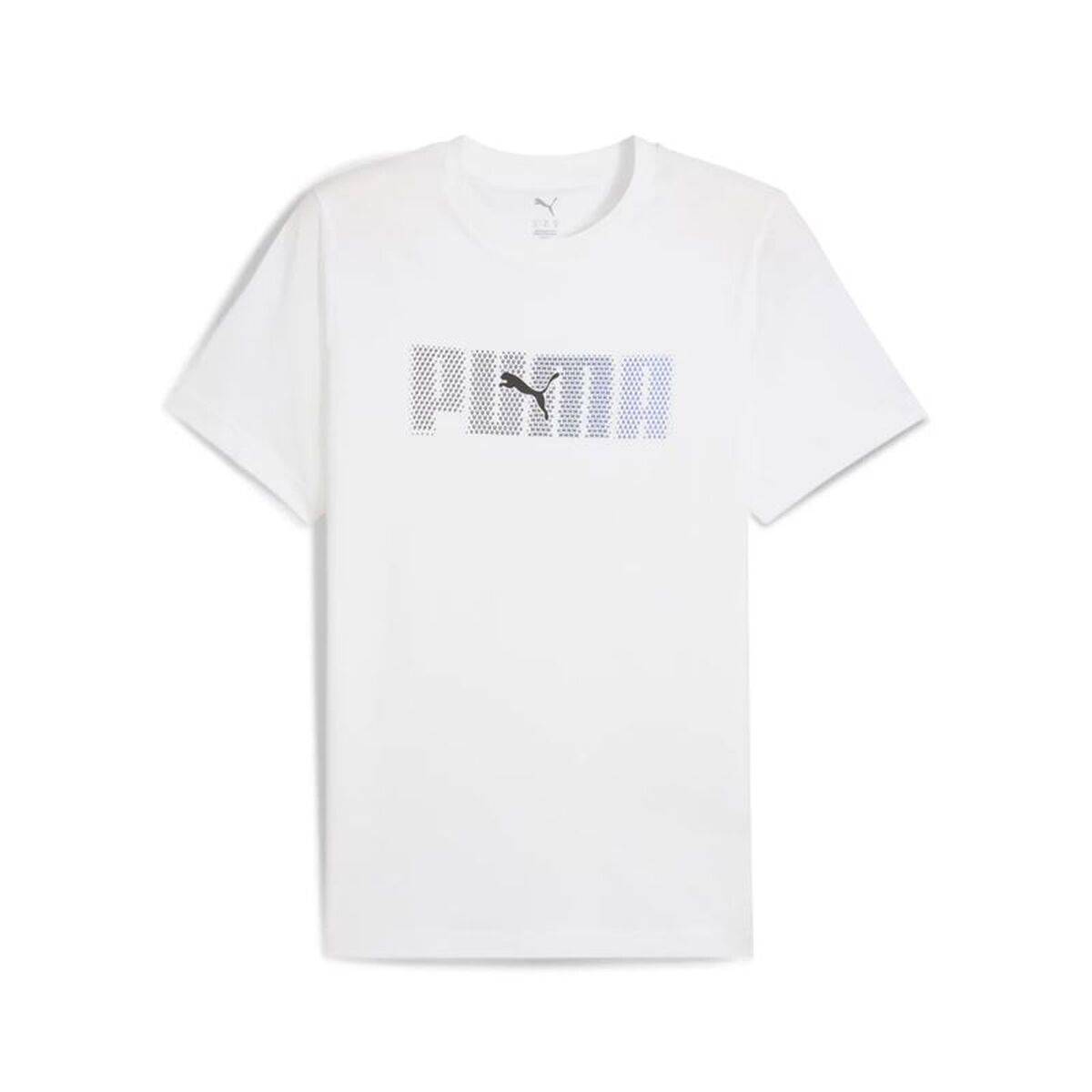 Camiseta de Manga Corta Hombre Puma Essentials Logo Lab Blanco