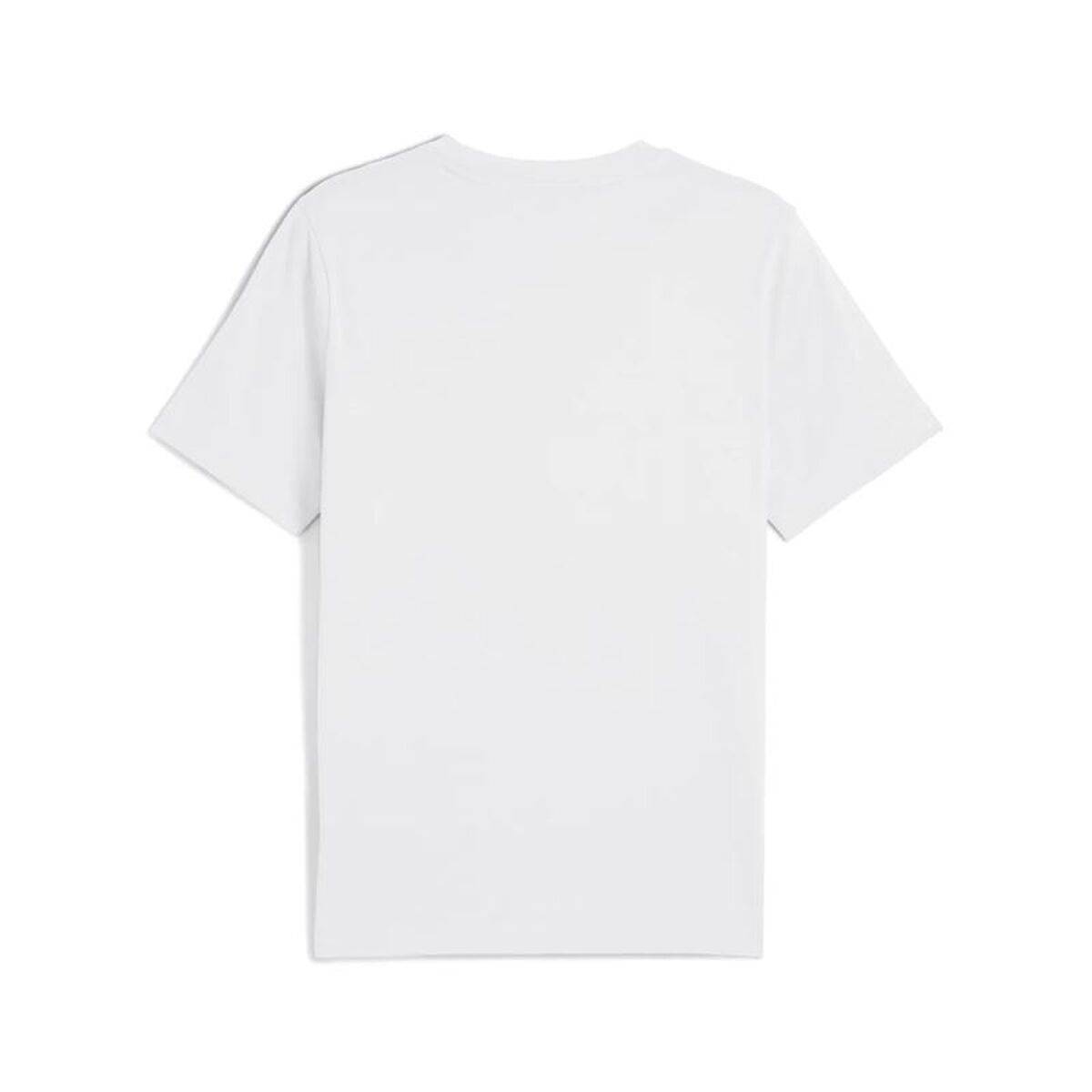Camiseta de Manga Corta Hombre Puma Essentials Logo Lab Blanco