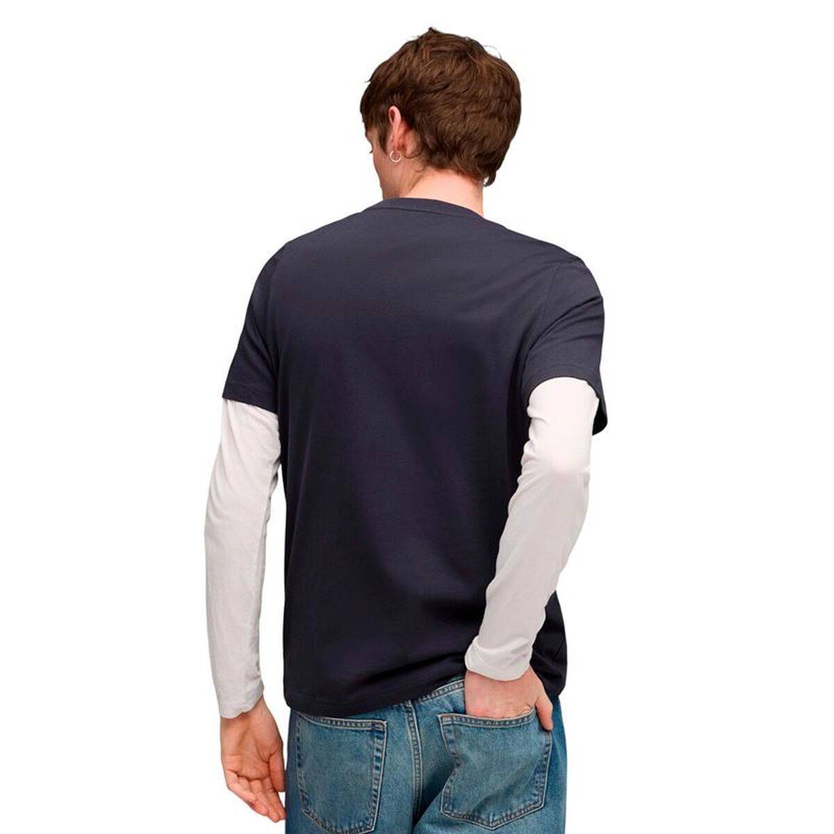 Camiseta de Manga Corta Hombre Puma Graphic Box Azul marino