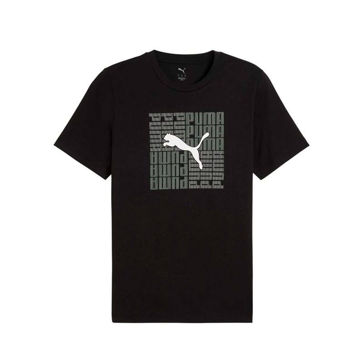 Camiseta de Manga Corta Hombre Puma Graphic Box Negro
