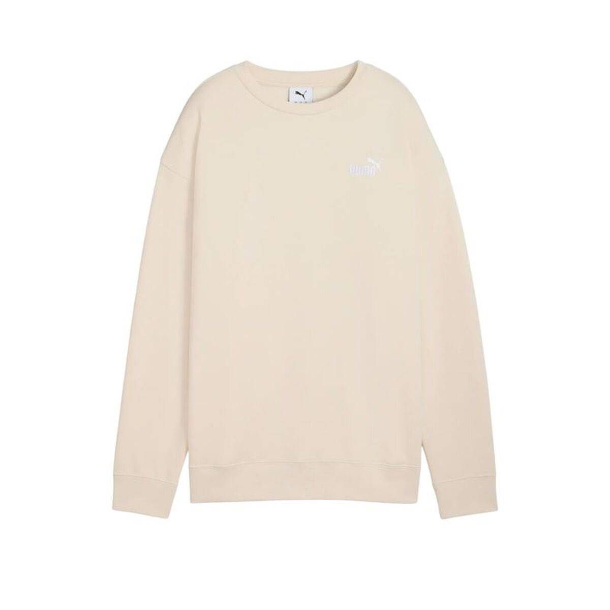 Sudadera sin Capucha Mujer Puma Essentials Small No. 1 Logo Beige