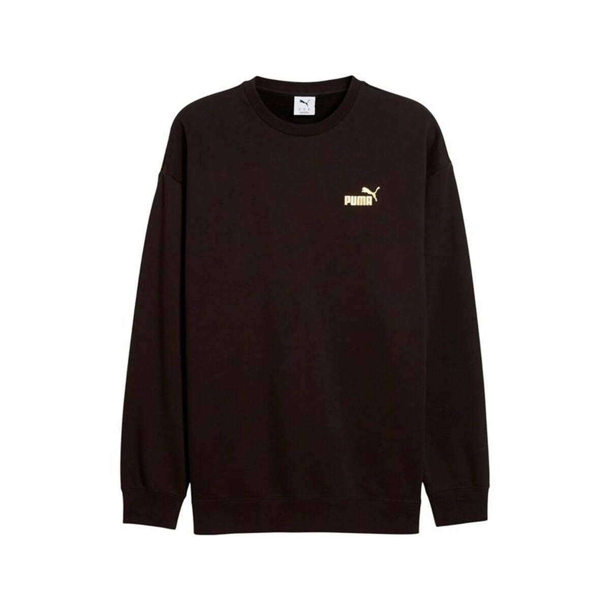Sudadera sin Capucha Hombre Puma Maximal Metallic Relaxed Negro