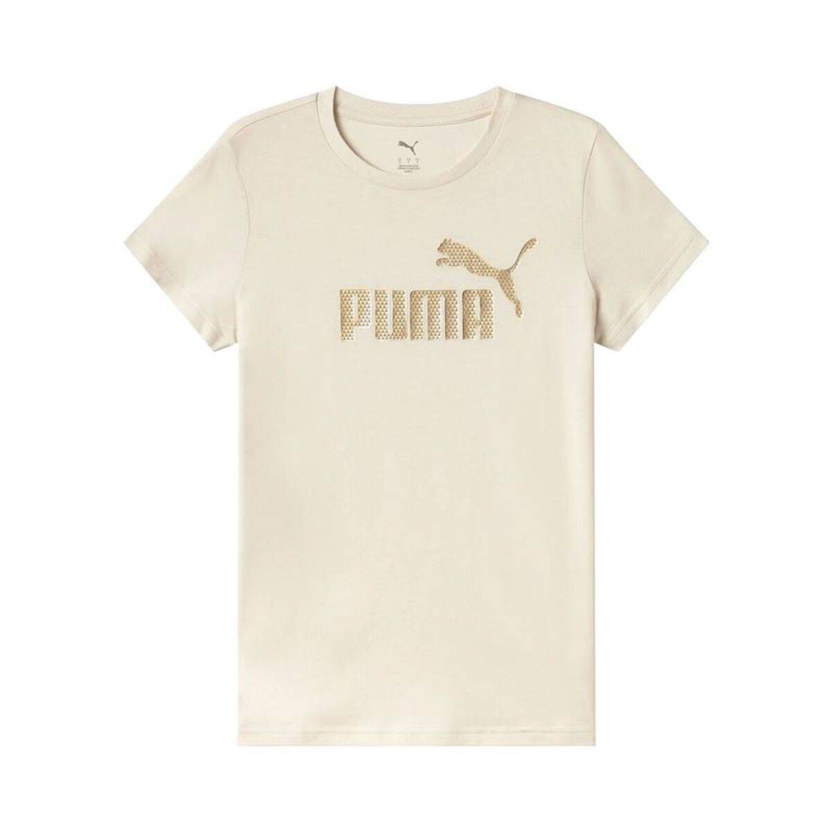 Camiseta de Manga Corta Hombre Puma Essentials+ Textured Foil Beige