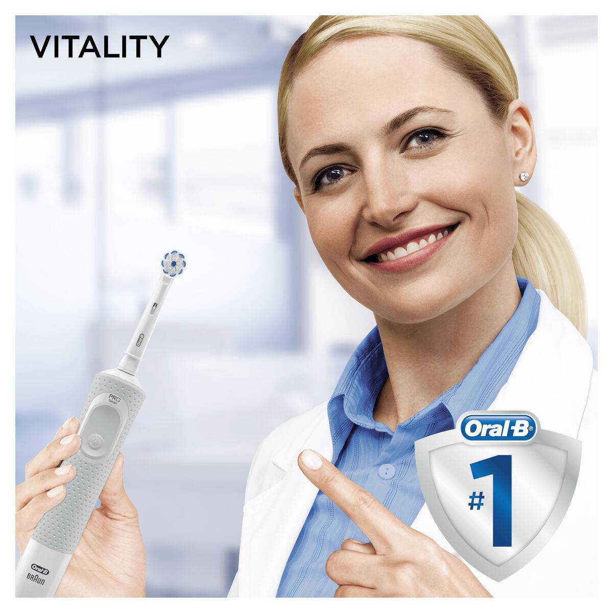 Cepillo de Dientes Eléctrico Oral-B VITALITY 100 SENTIVE ULTRA THIN Blanco
