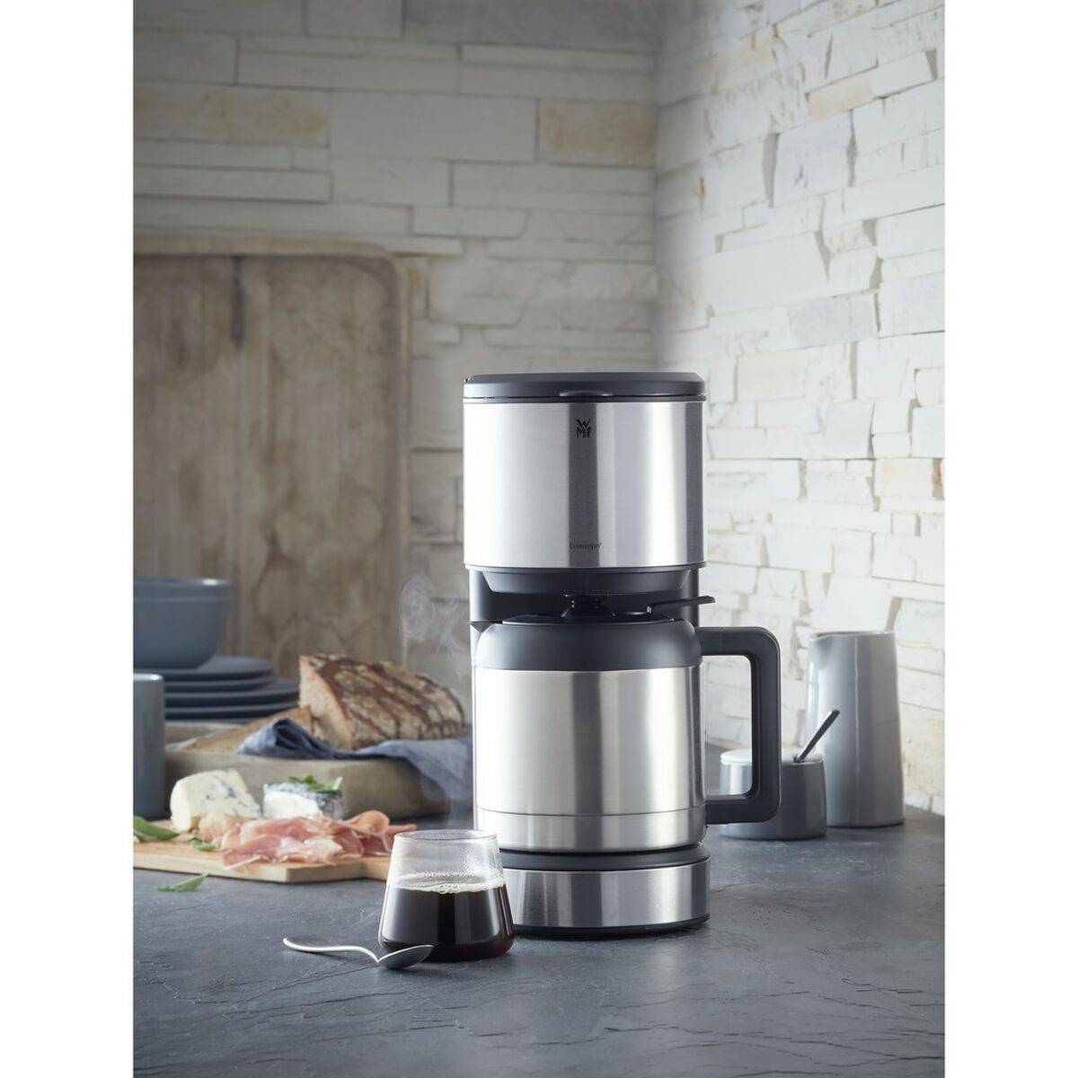 Cafetera de Goteo WMF 412160011 Negro Acero 1000 W 1 L