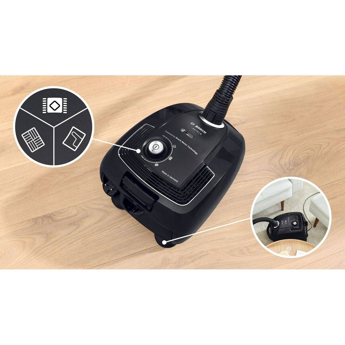 Aspiradora BOSCH BGB38BA1 Negro 600 W