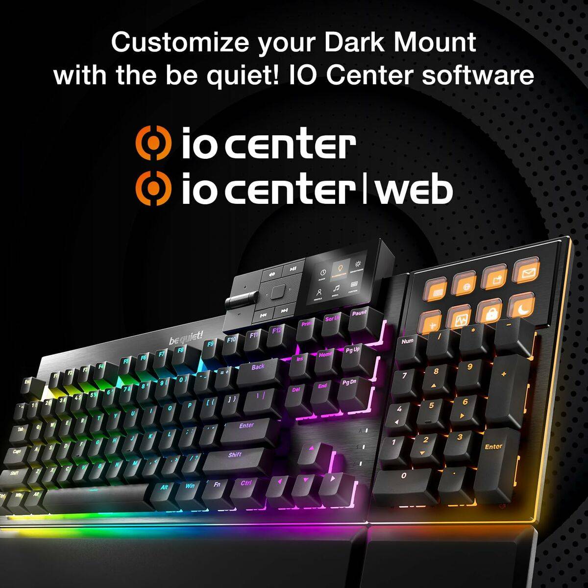 Teclado Be Quiet! BT002US Negro Multicolor QWERTY Qwerty US