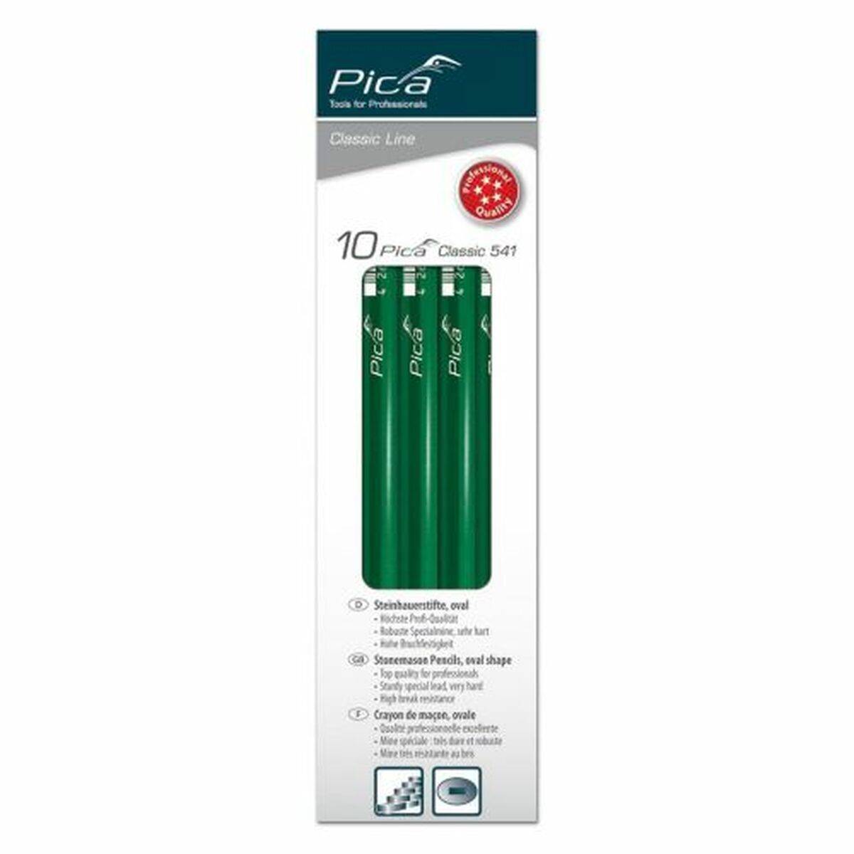 Lápiz de albañil Pica Colgador 10 Piezas