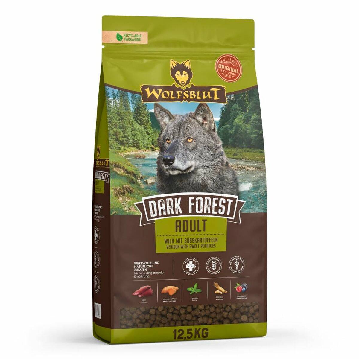 Pienso Wolfsblut Adulto Ternera Batata 12,5 Kg