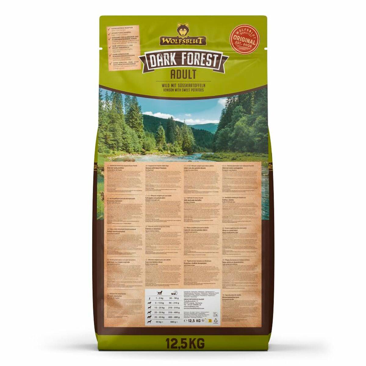 Pienso Wolfsblut Adulto Ternera Batata 12,5 Kg