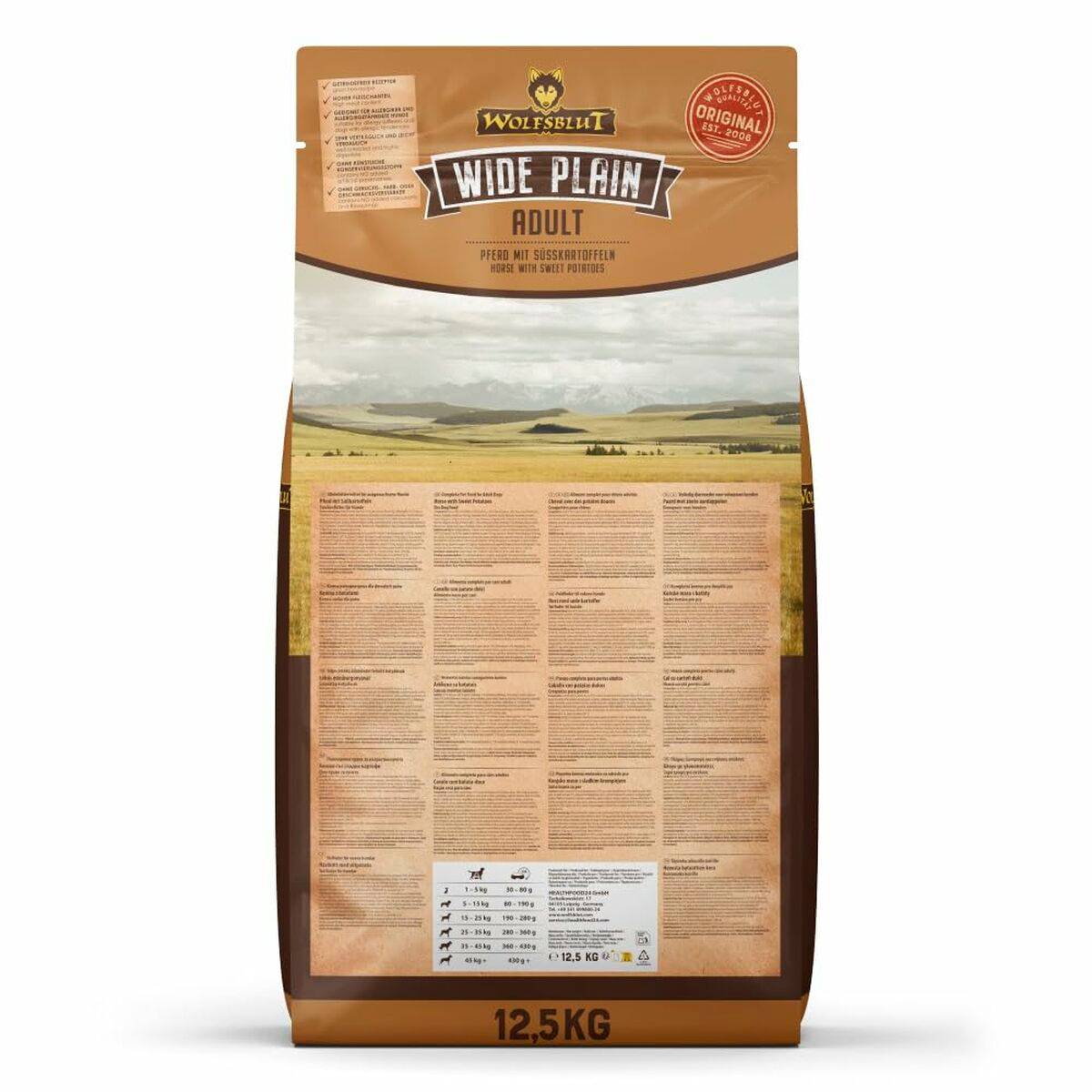Pienso Wolfsblut Adulto Carne Batata Caballo 12,5 Kg