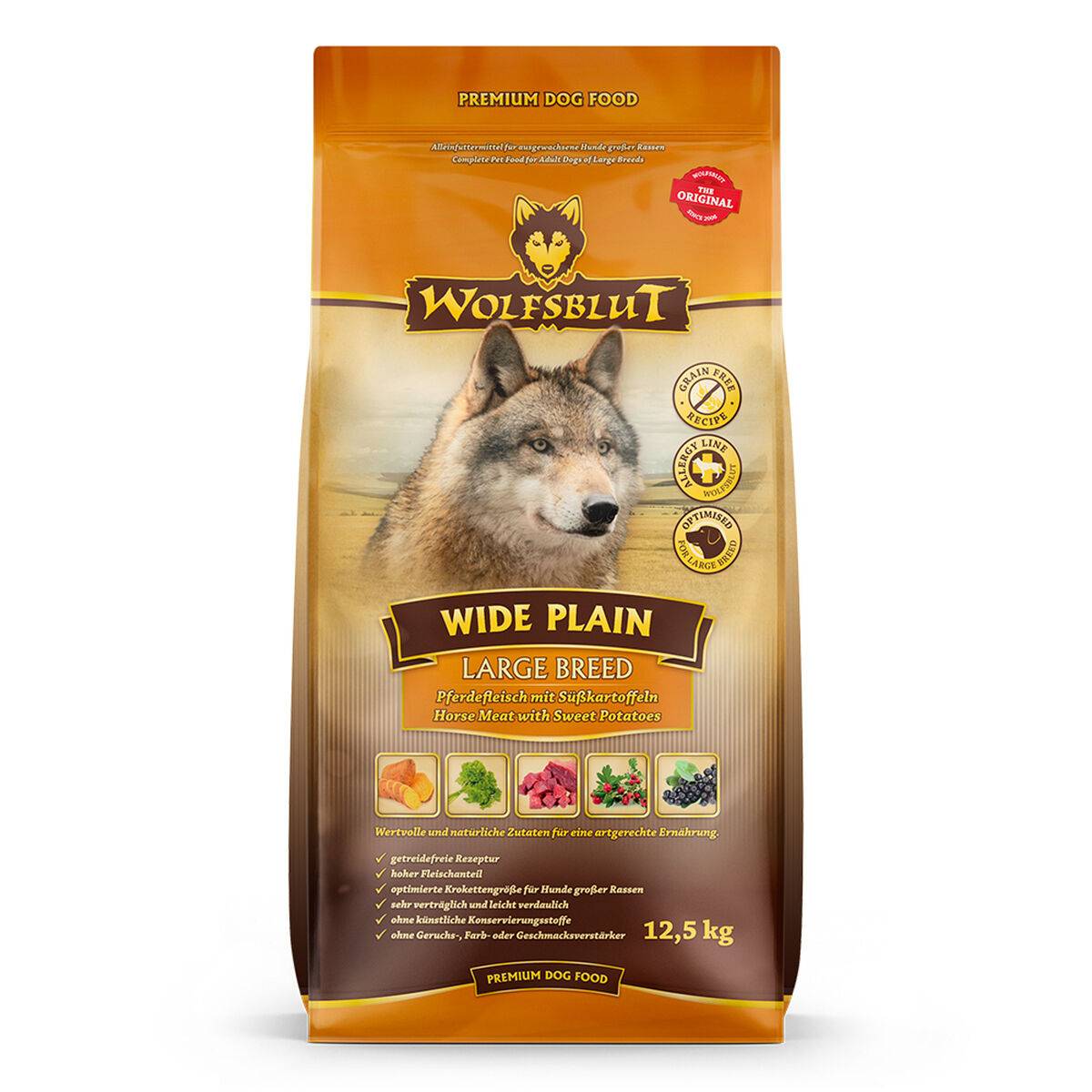 Pienso Wolfsblut Adulto Carne Batata Caballo 12,5 Kg