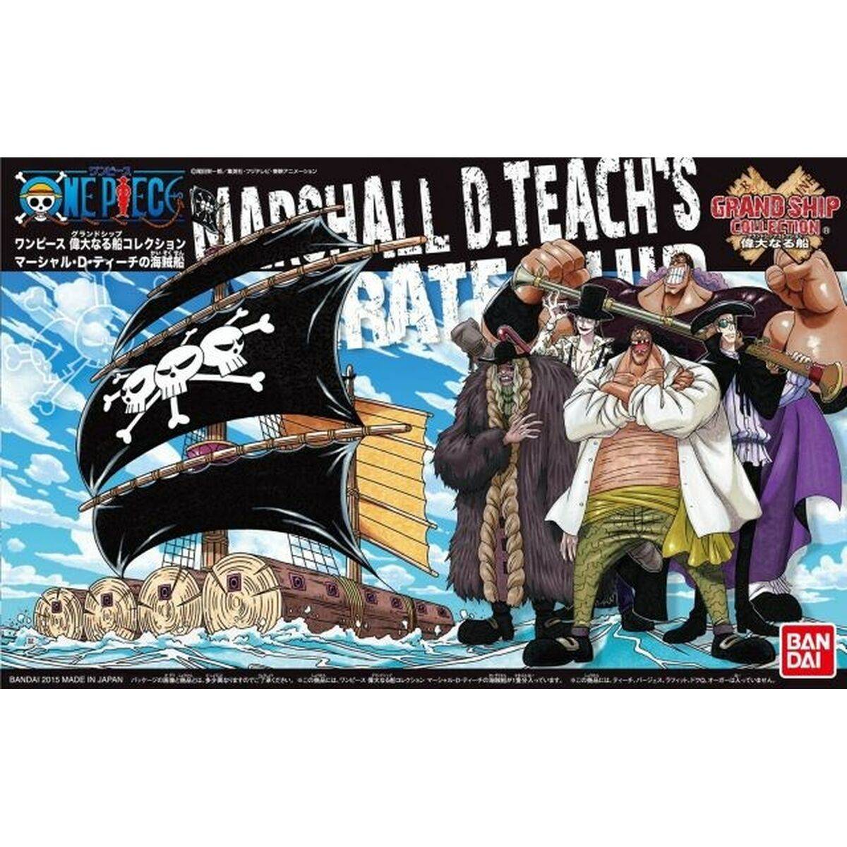Figura Coleccionable One Piece GRAND SHIP COLLECTION MARSHALL D.TEACH'S PIRATE SHIP Negro (Negro) Plástico (Plástico)