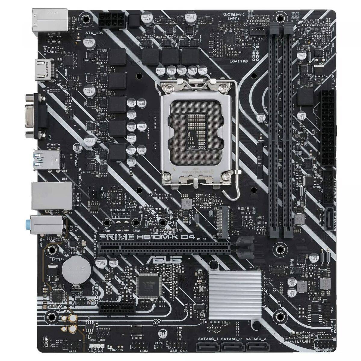 Placa Base Asus PRIME H610M-R D4 LGA 1700