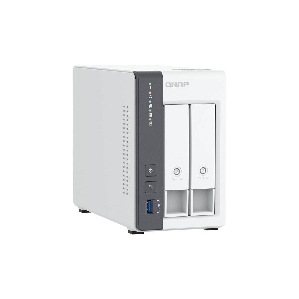 Almacenamiento en Red NAS Qnap TS-216G Blanco Negro ARM Cortex-A55