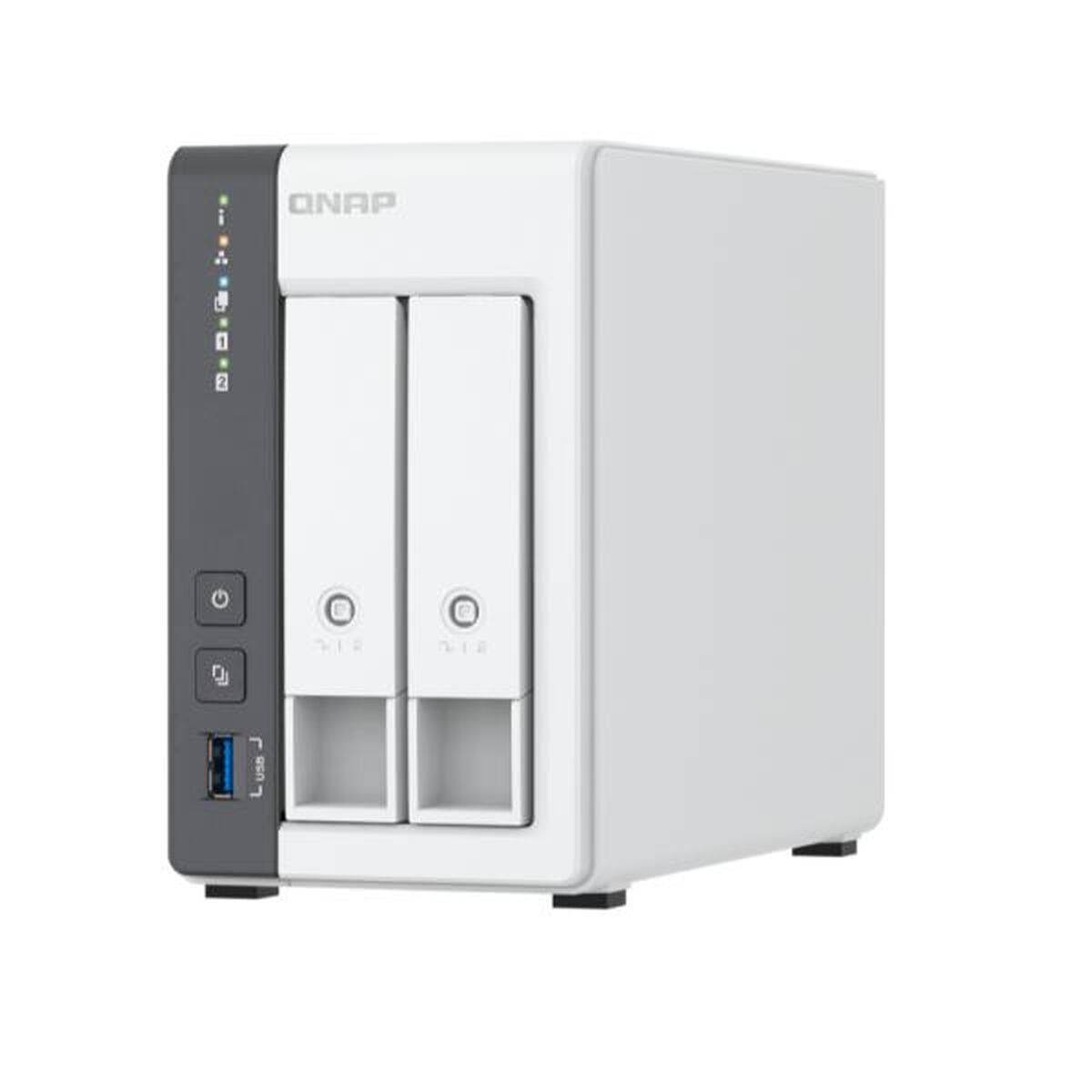Almacenamiento en Red NAS Qnap TS-216G Blanco Negro ARM Cortex-A55