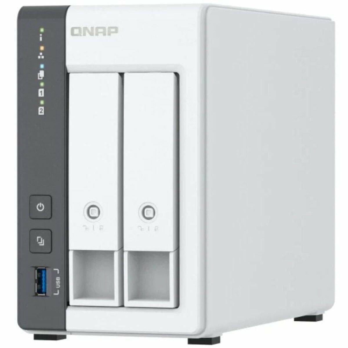 Almacenamiento en Red NAS Qnap TS-216G Blanco Negro ARM Cortex-A55
