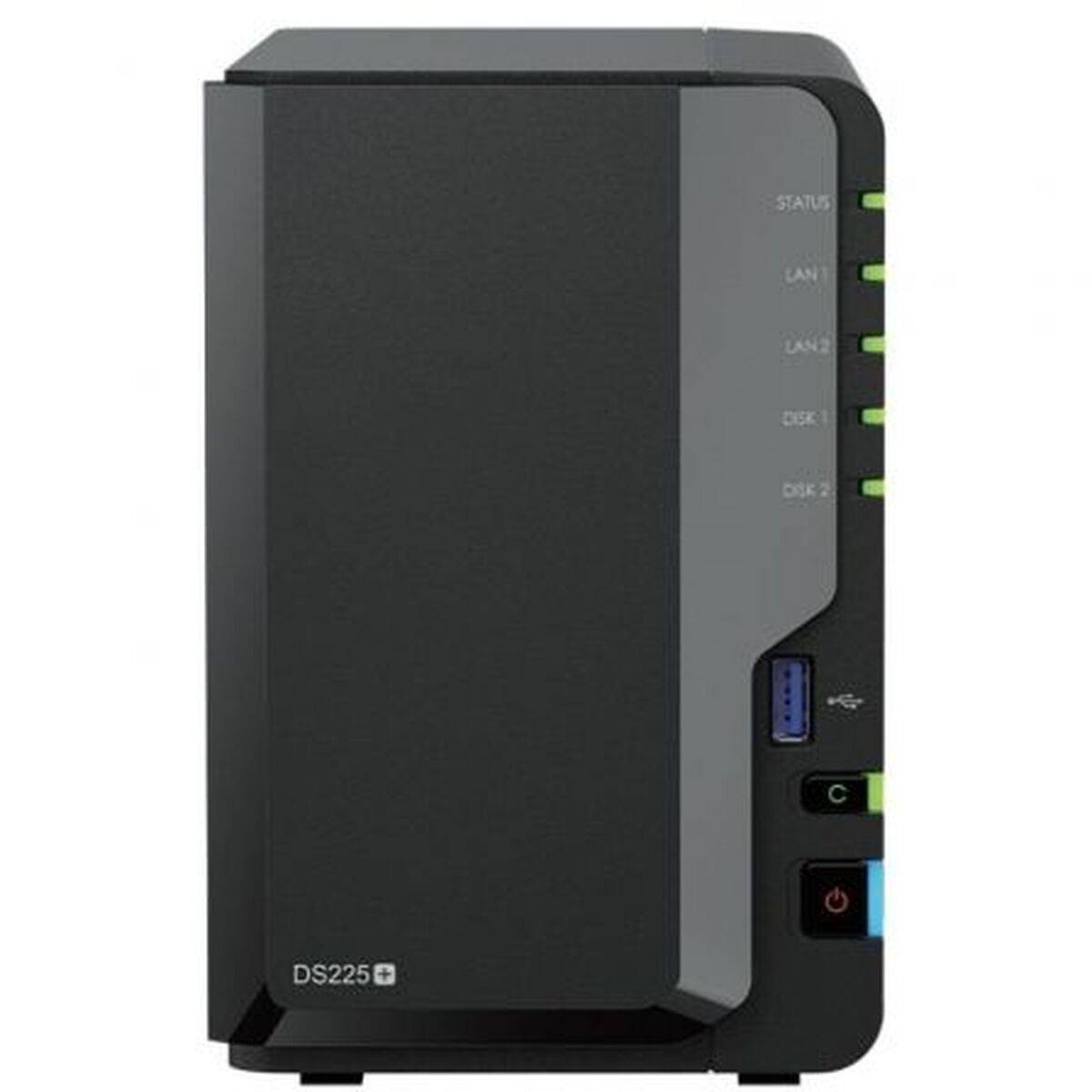Almacenamiento en Red NAS Synology DS225+ Negro Intel Celeron J4125