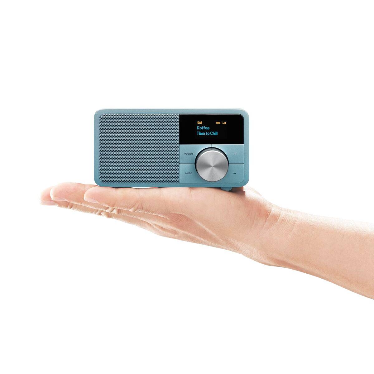 Radio Transistor Sangean DDR7 MINI Azul FM Retro