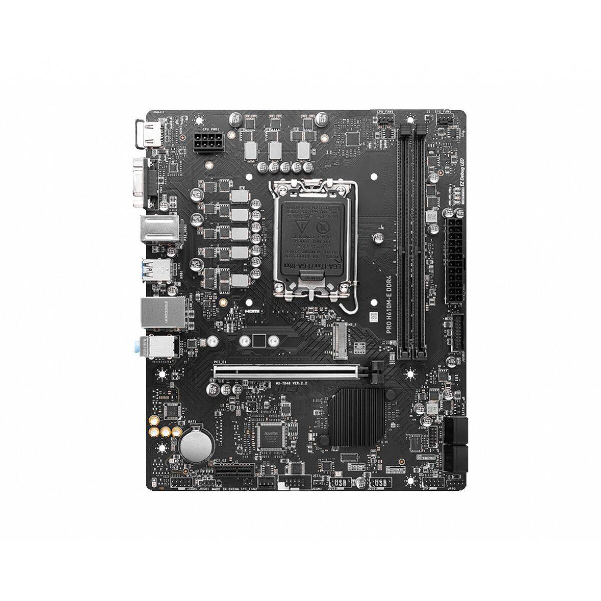 Placa Base MSI PRO H610M-E DDR4 H610 LGA 1700 DDR4 mATX