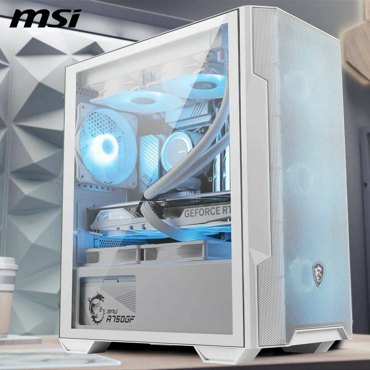 Caja Semitorre ATX MSI 306-7G20W21-HH9 Blanco