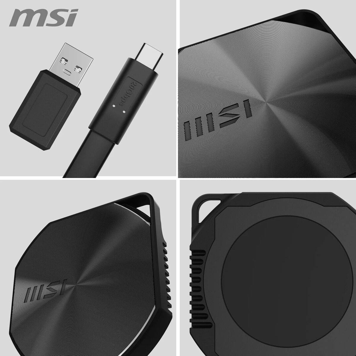 Disco Duro Externo MSI DATAMAG Negro 1 TB SSD