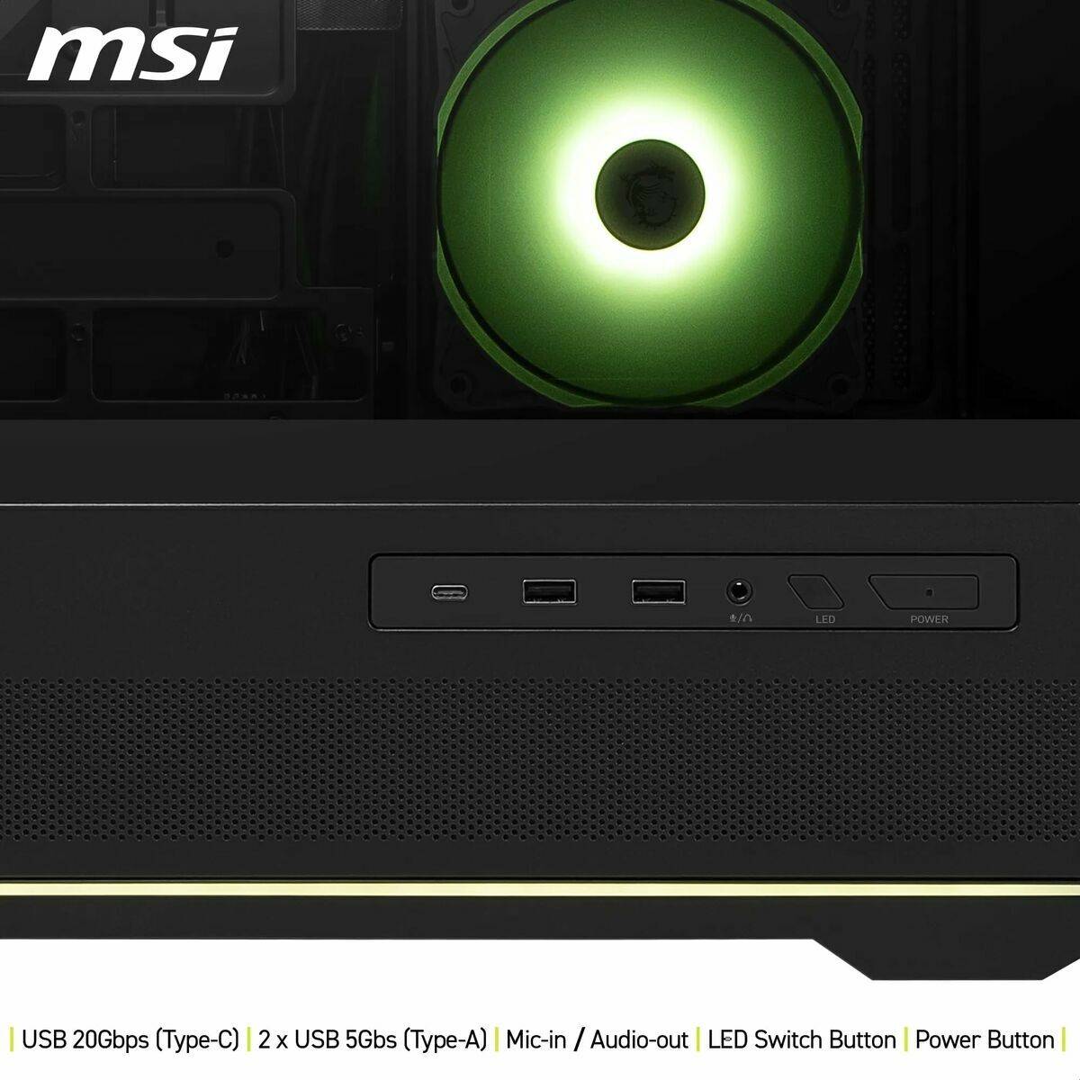 Caja Semitorre ATX MSI 306-7G28R21-JA4 Negro