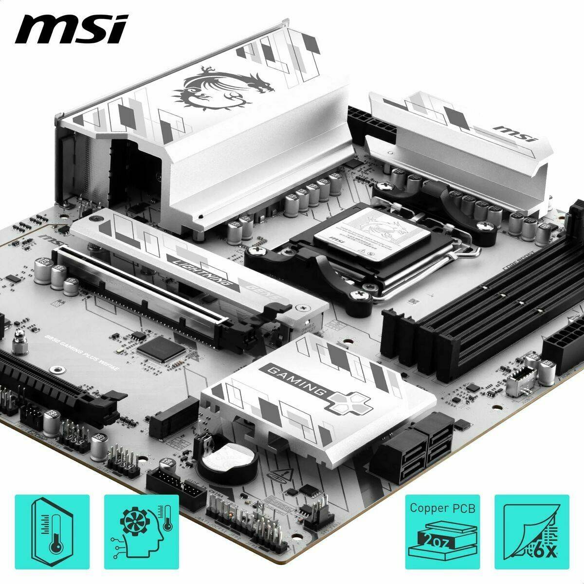 Placa Base MSI B850 GAMING PLUS WIFI6E AMD AM5