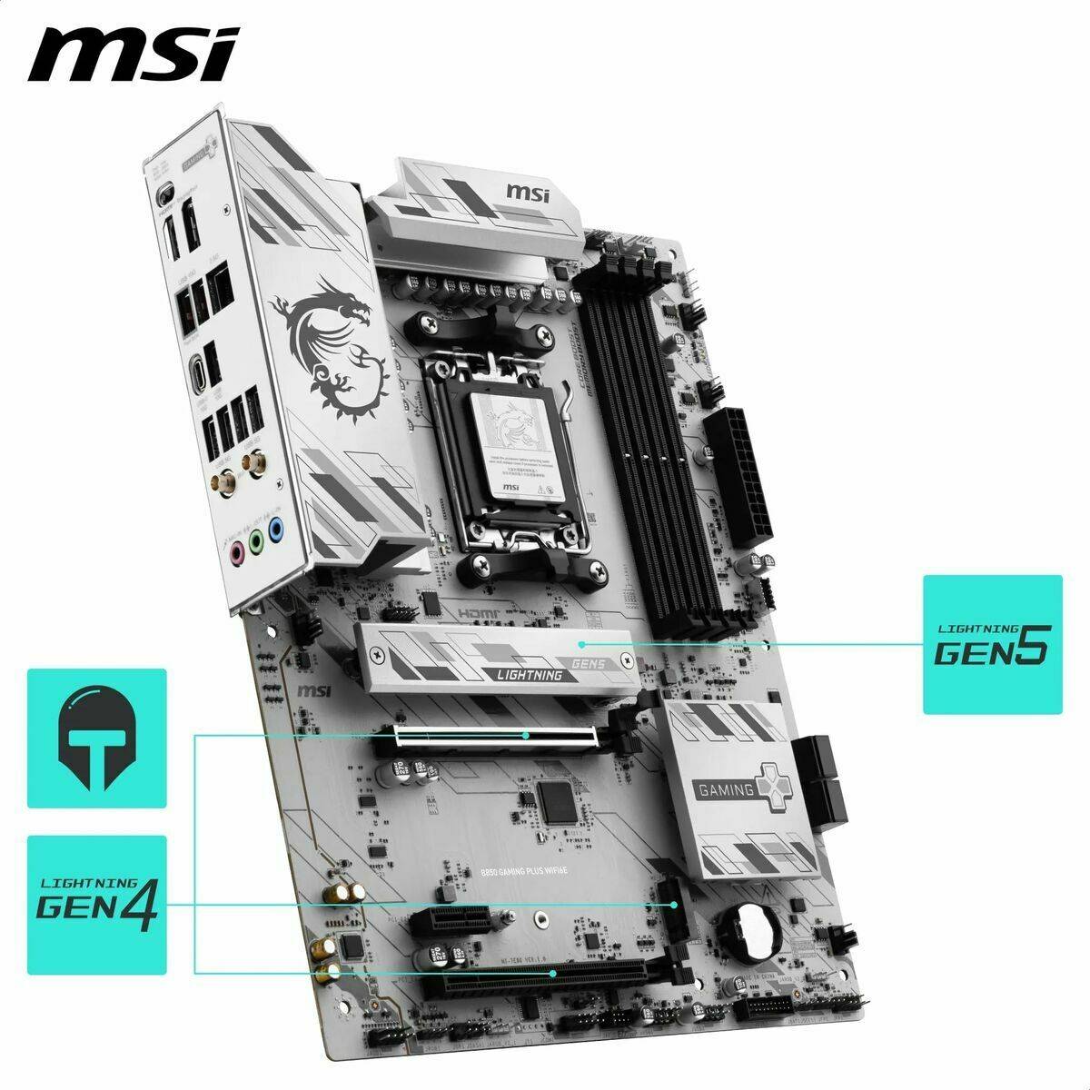 Placa Base MSI B850 GAMING PLUS WIFI6E AMD AM5