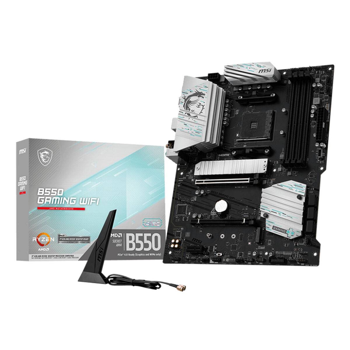 Placa Base MSI B550 AMD AM4 AMD B550 AMD