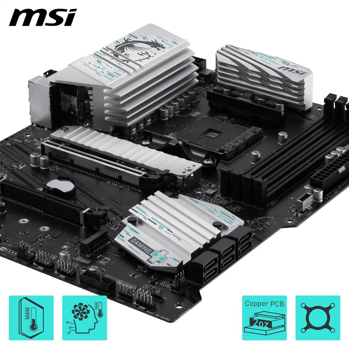 Placa Base MSI B550 AMD AM4 AMD B550 AMD