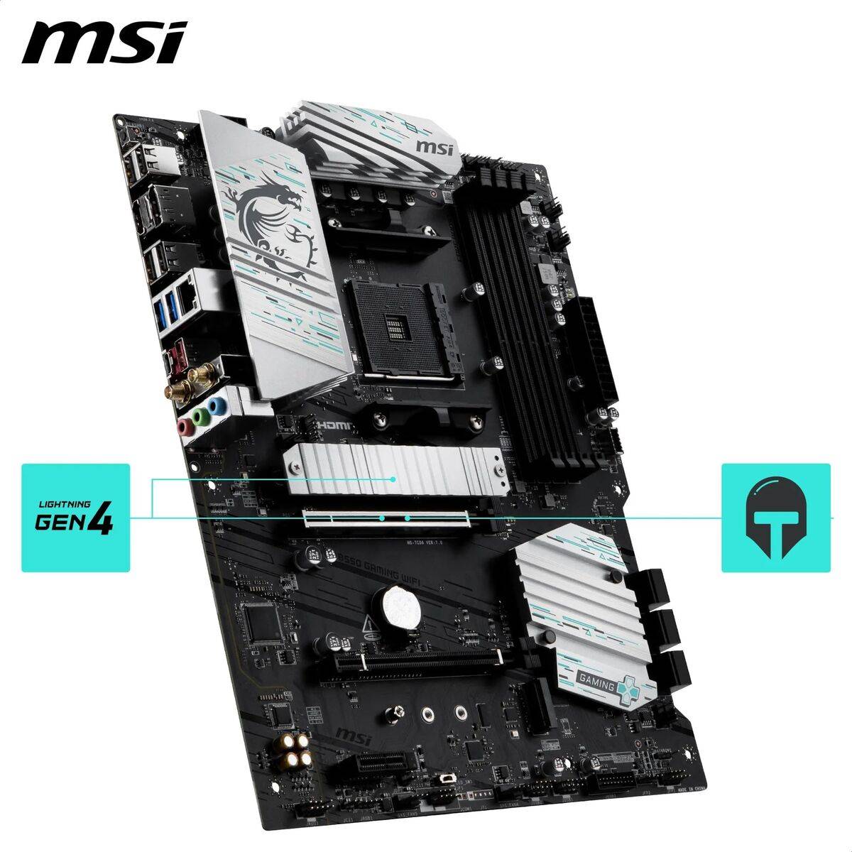 Placa Base MSI B550 AMD AM4 AMD B550 AMD