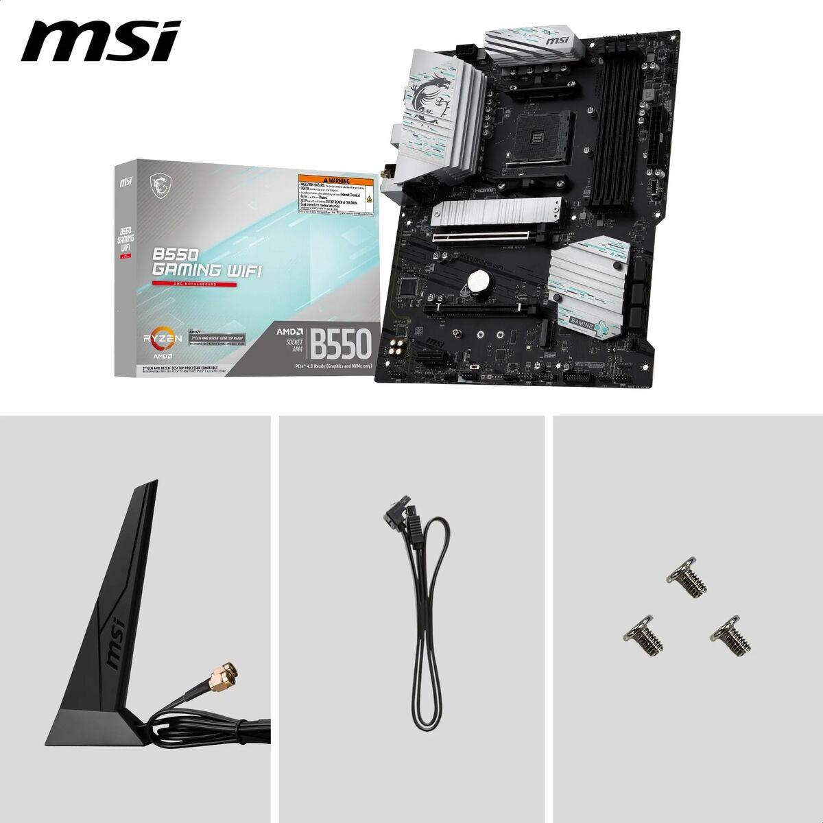 Placa Base MSI B550 AMD AM4 AMD B550 AMD