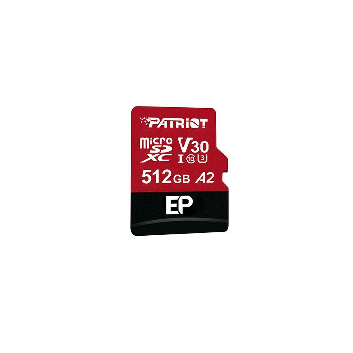 Tarjeta de Memoria Micro SD con Adaptador Patriot Memory PEF512GEP32MCX 512 GB