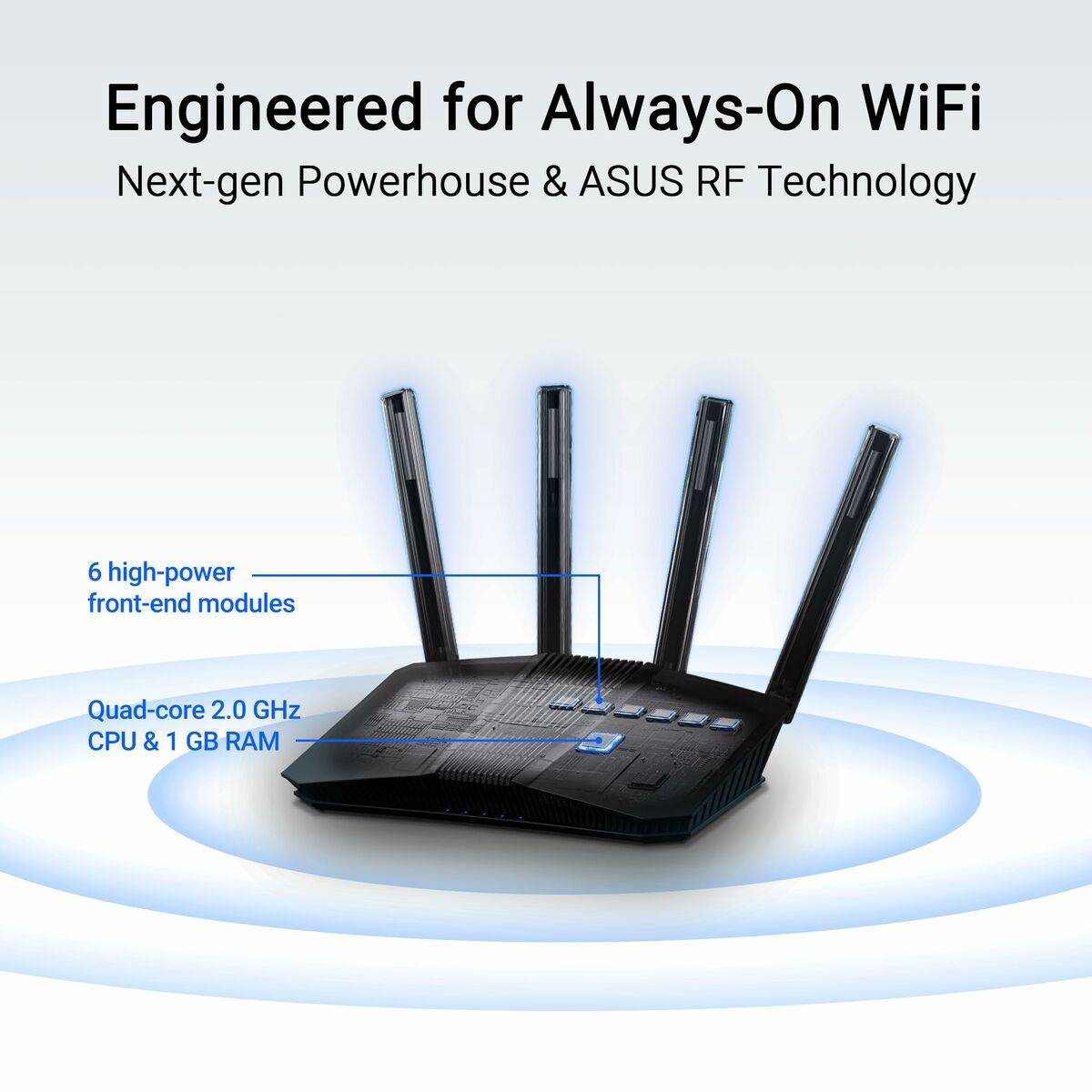 Router Asus 90IG0990-MO9B00 Negro USB RJ45 Ethernet LAN USB 3.2