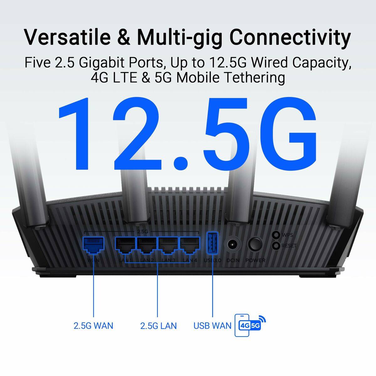 Router Asus 90IG0990-MO9B00 Negro USB RJ45 Ethernet LAN USB 3.2