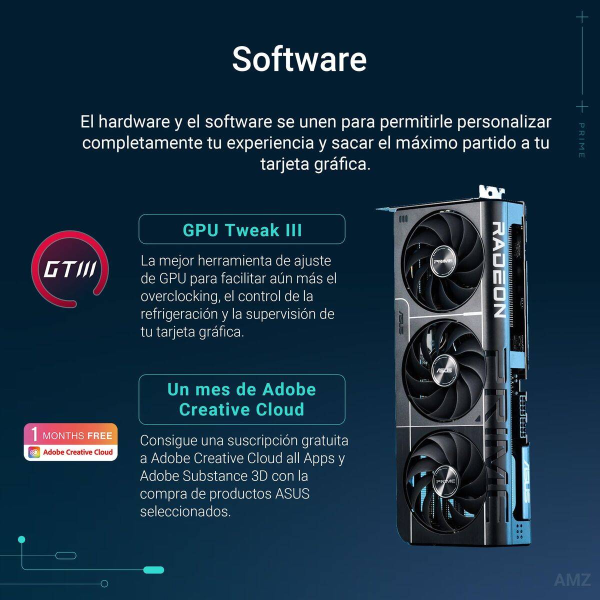 Tarjeta Gráfica Asus Prime -RX9070-O16G 16 GB GDDR6