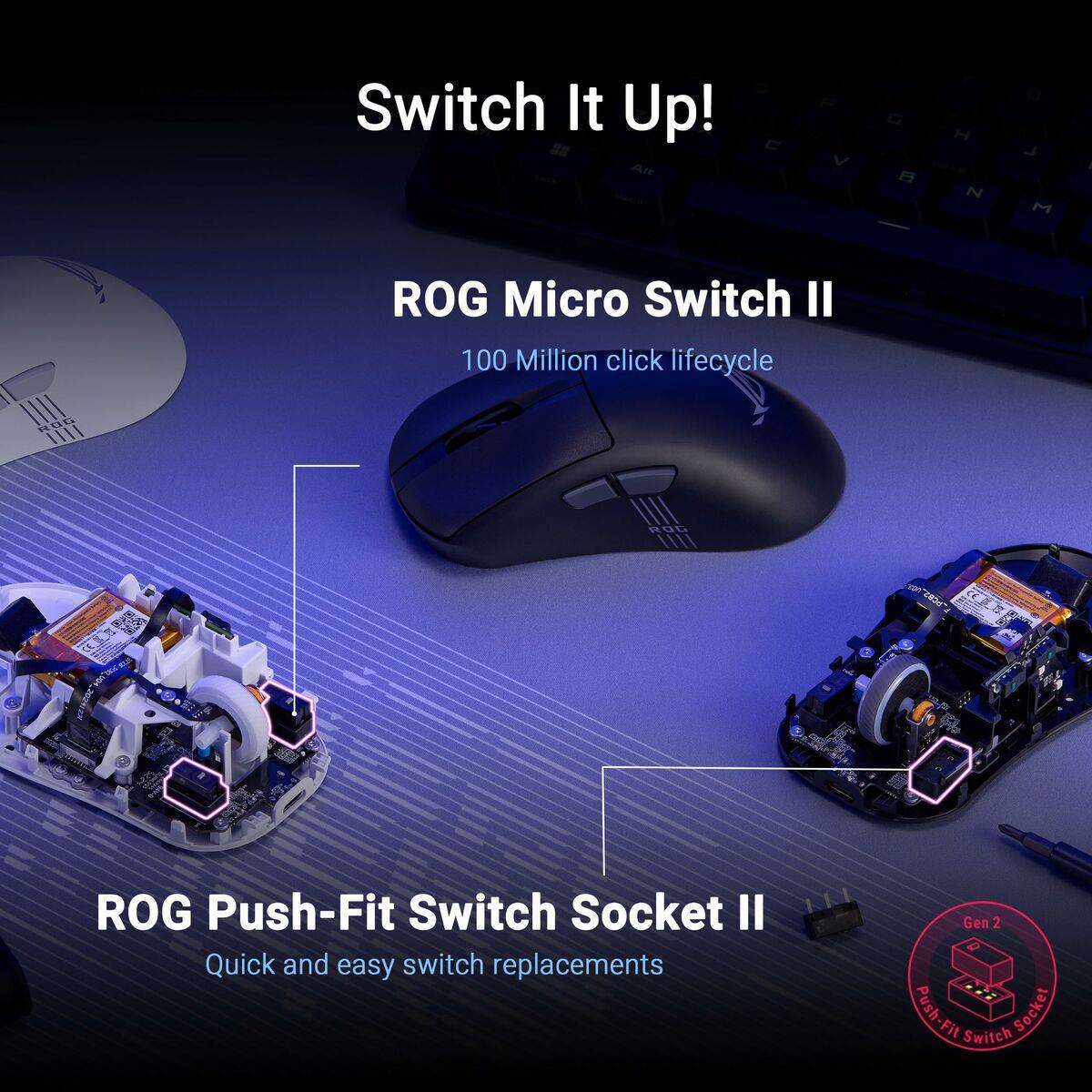 Ratón Asus 90MP04A0-BMUA00 Negro