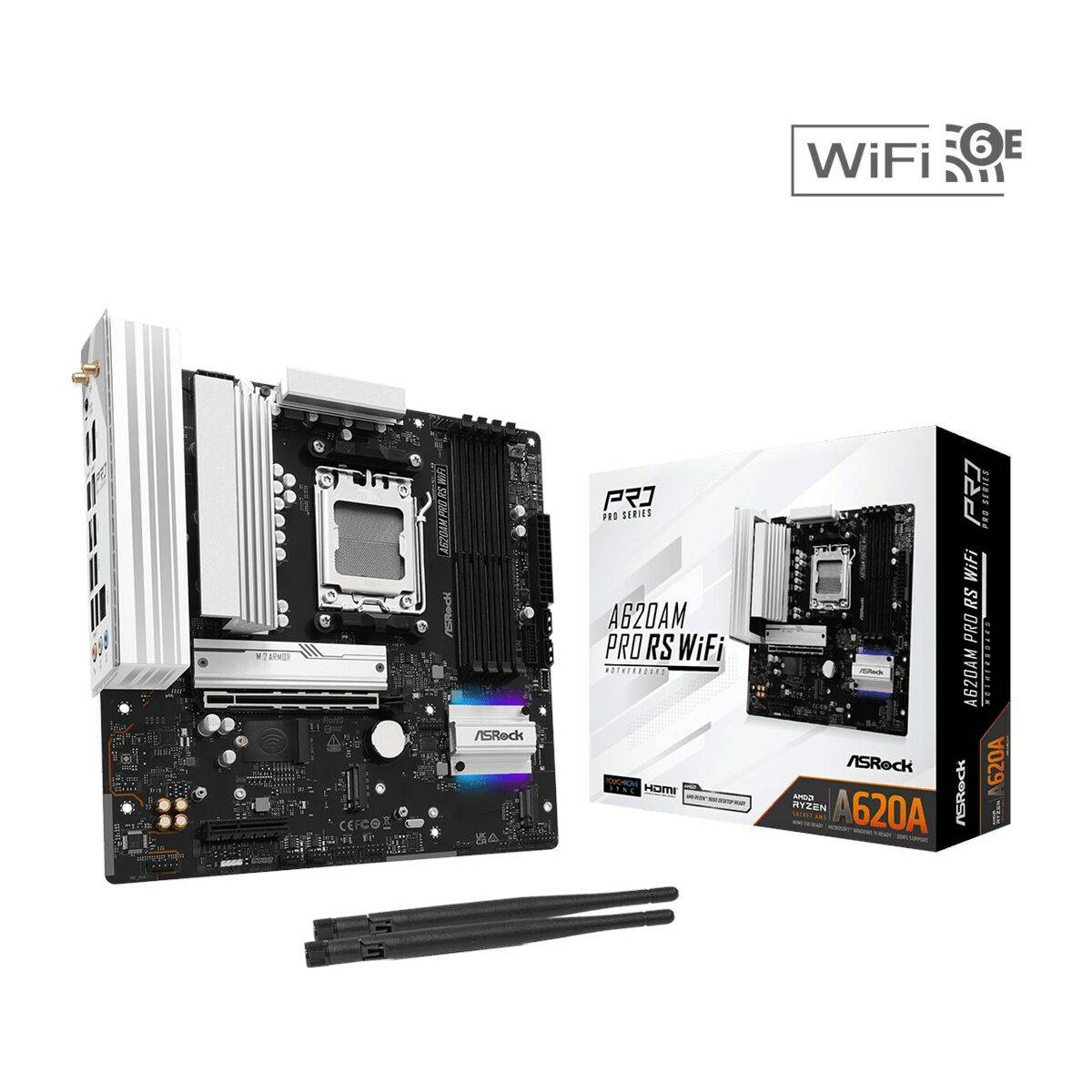 Placa Base ASRock A620AM PRO RS WIFI AMD AM5 AMD A620