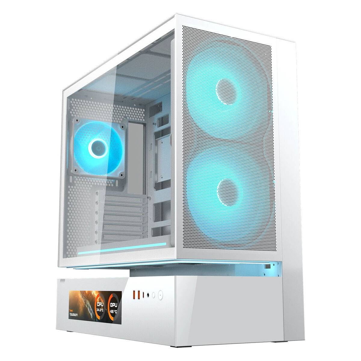 Caja Semitorre ATX Cougar CFV235 Mesh Vision Blanco