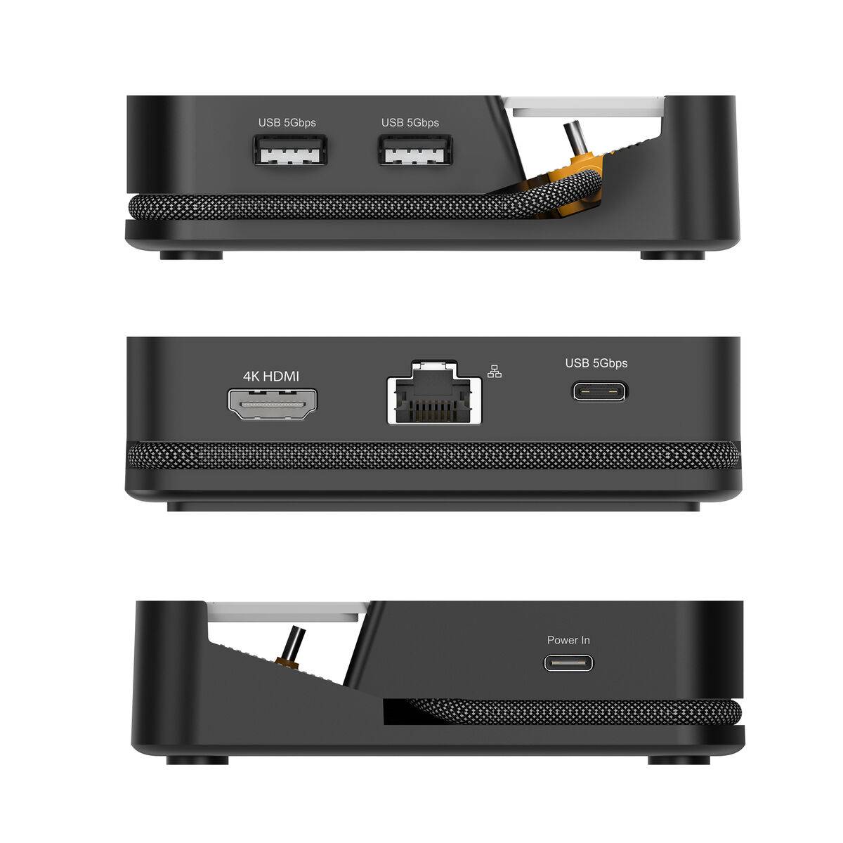 Hub USB j5create JCD624-N Negro Gris