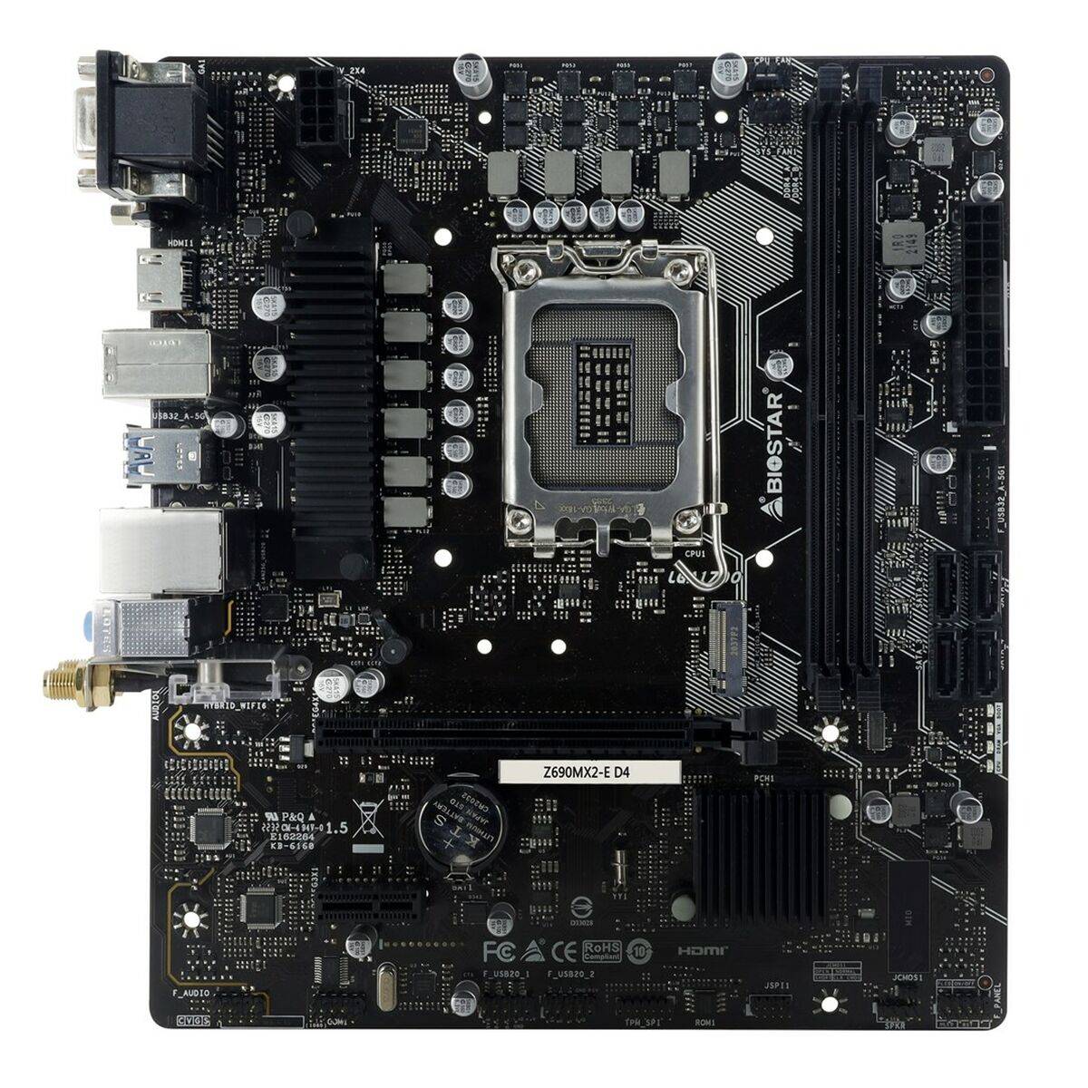 Placa Base Biostar Z690MX2-E D4 INTEL Z690 LGA 1700