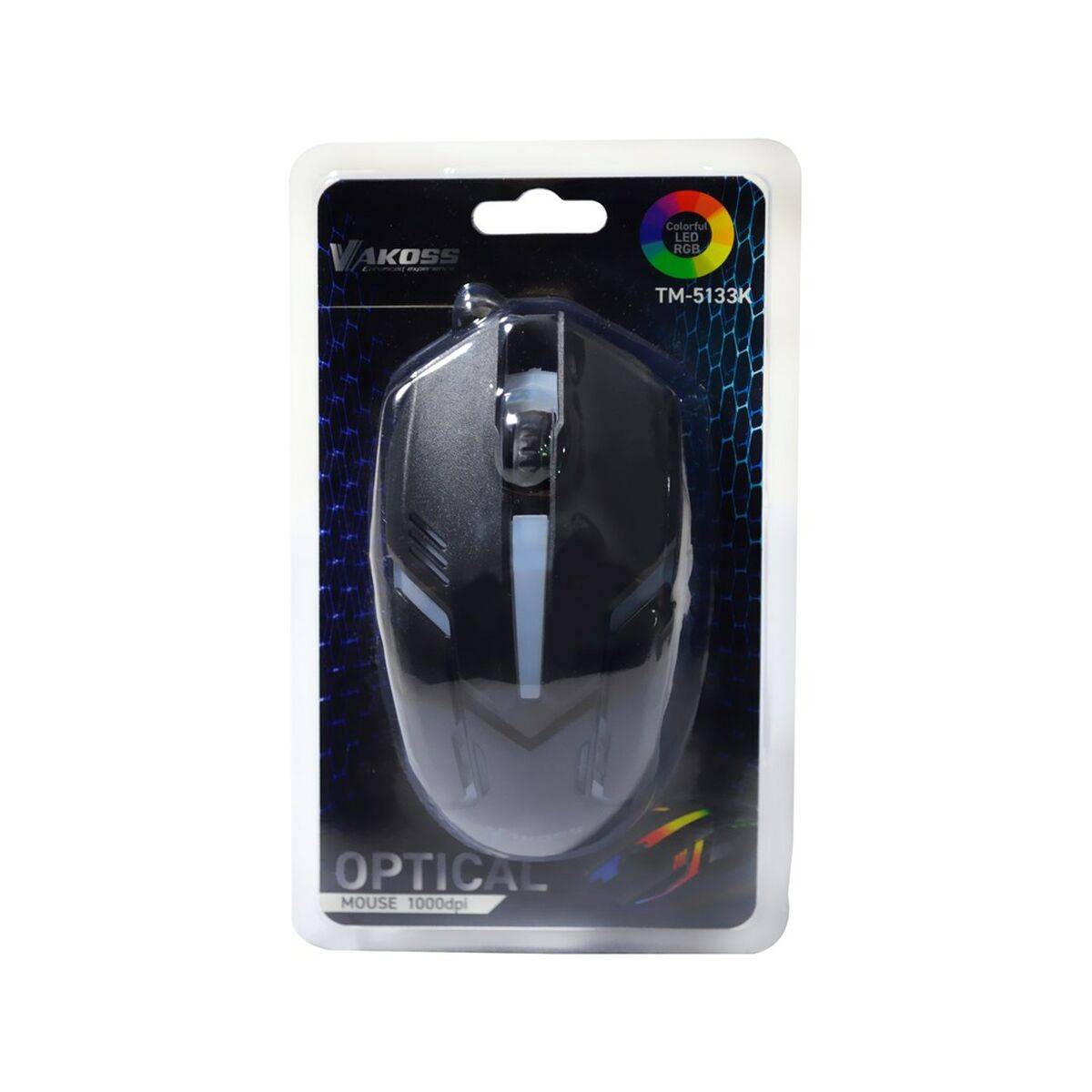 Ratón Gaming Vakoss TM-5133K Negro