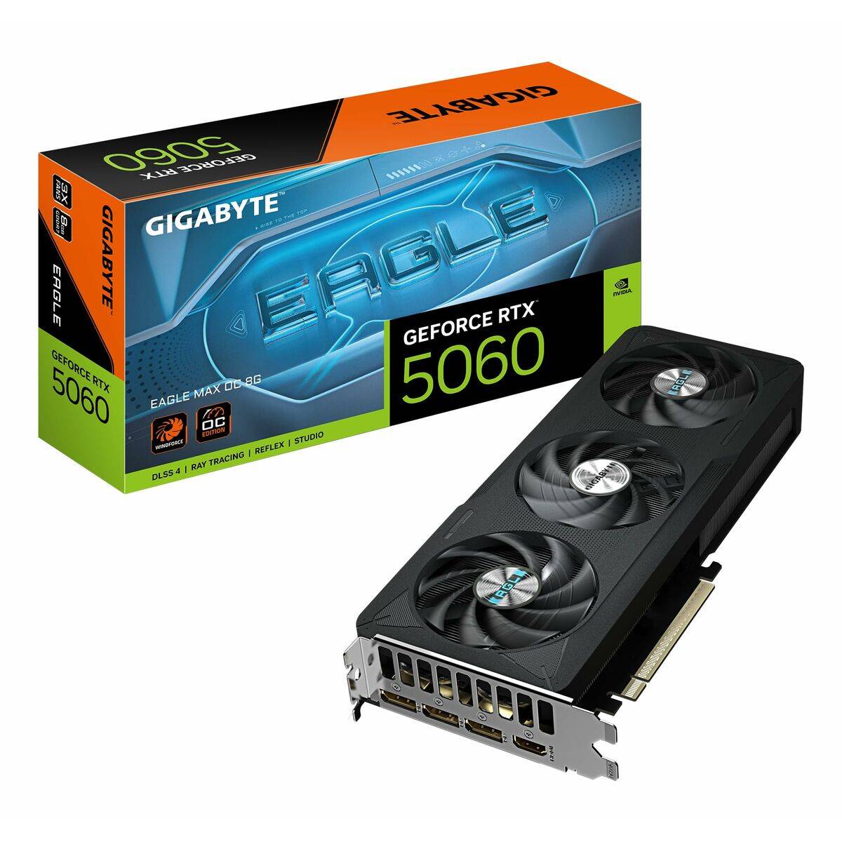 Tarjeta Gráfica Gigabyte GeForce RTX 5060 EAGLE MAX OC 8G GEFORCE RTX 5060 8 GB GDDR7